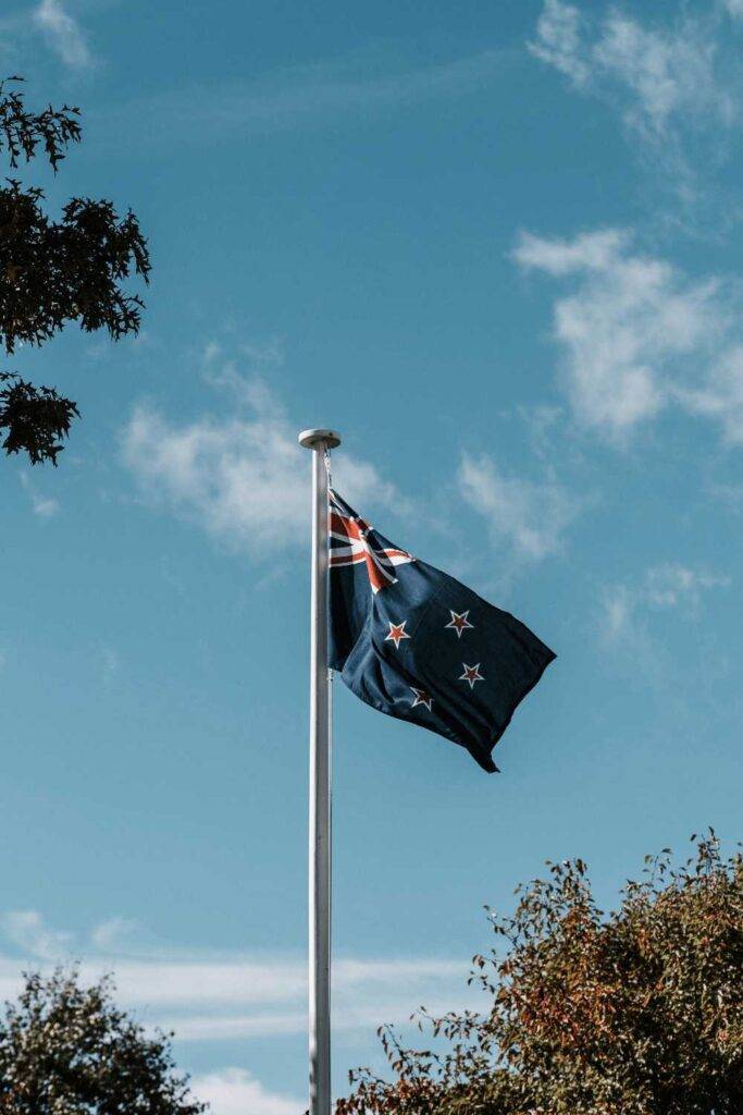 Study in New Zealand Flag Photo Image